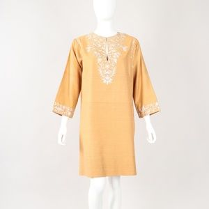 Vintage DEHLIWALA LORD & TAYLOR Embroid Tunic Sz M